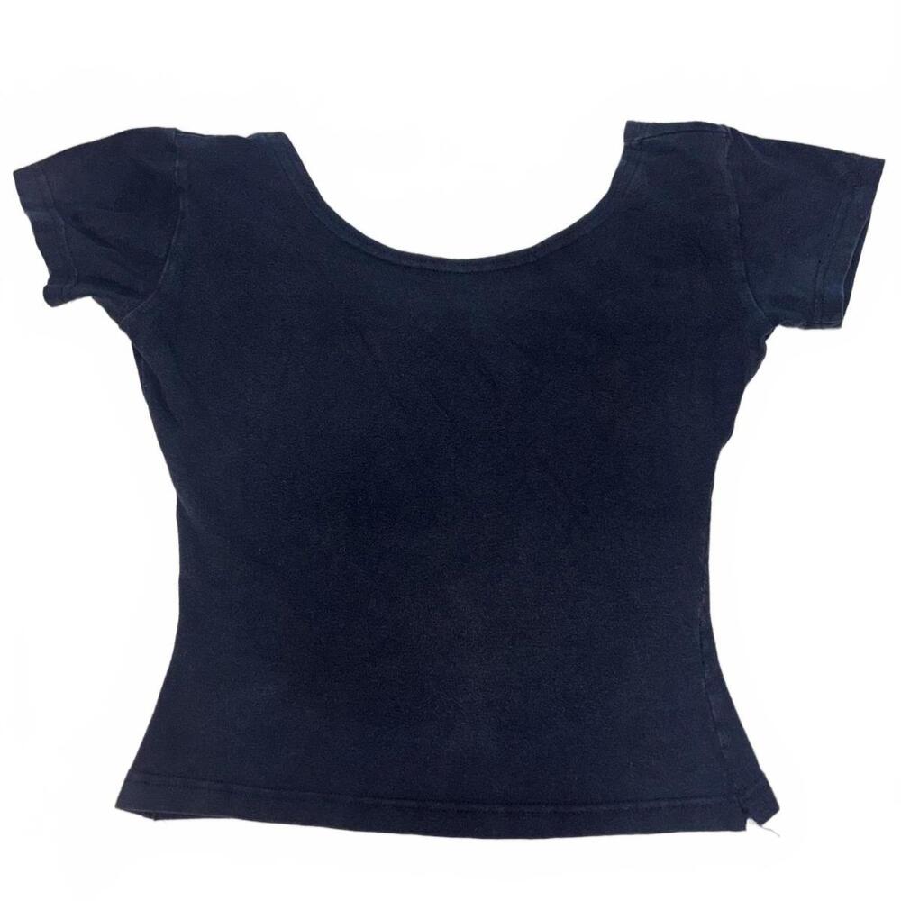 Stylish Black Short Sleeve Top